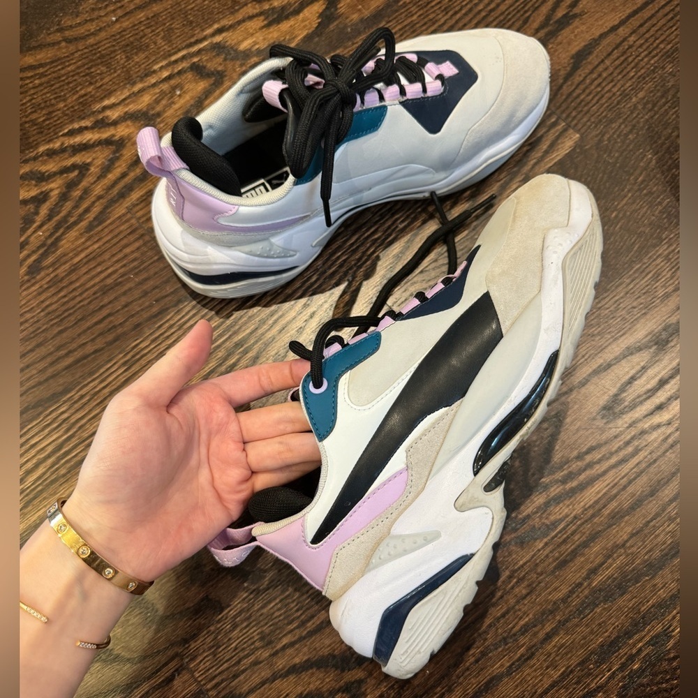 Puma Thunder Rive Gauche Womens
Synthetic Lace Up Trainers 369452 01 - Picture 16 of 16